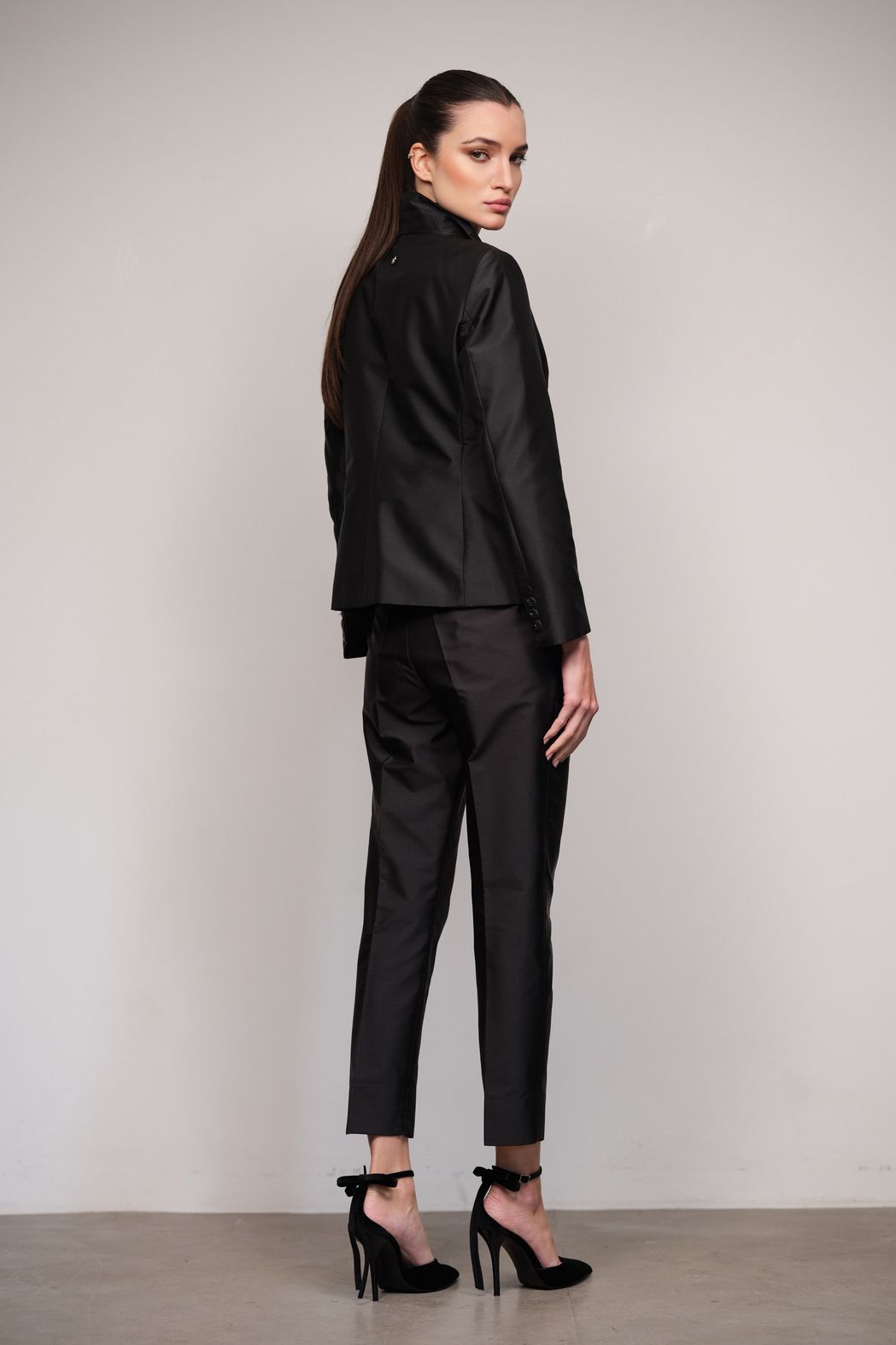 Blazer Tafetá Preto Dominique CB