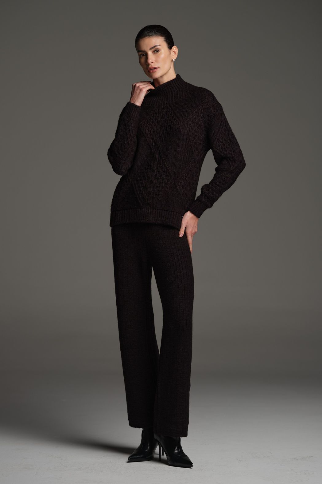 Conjunto Tricot Preto Livia