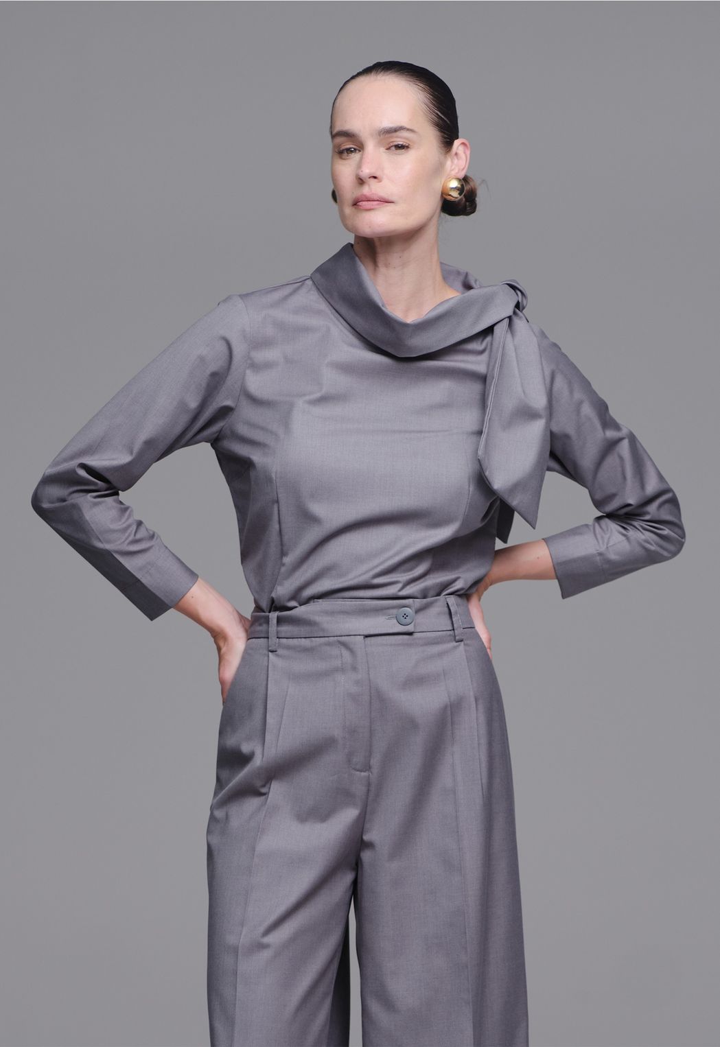 Blusa Alfaiataria Chumbo Catarina