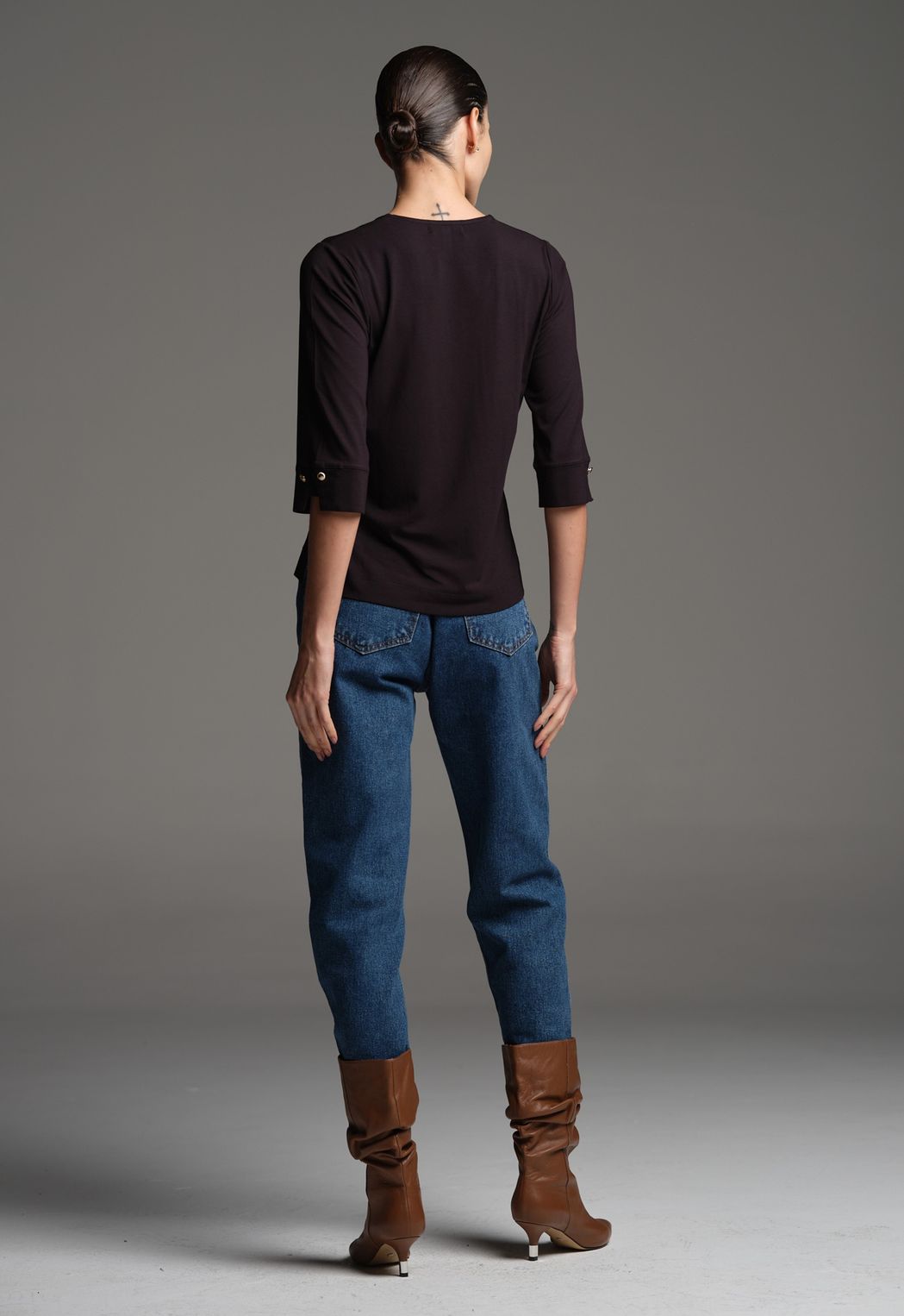 Blusa Malha Preto Marcela