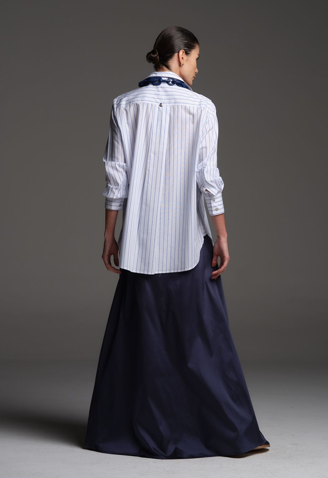 Camisa Tricoline Listrada  Maite