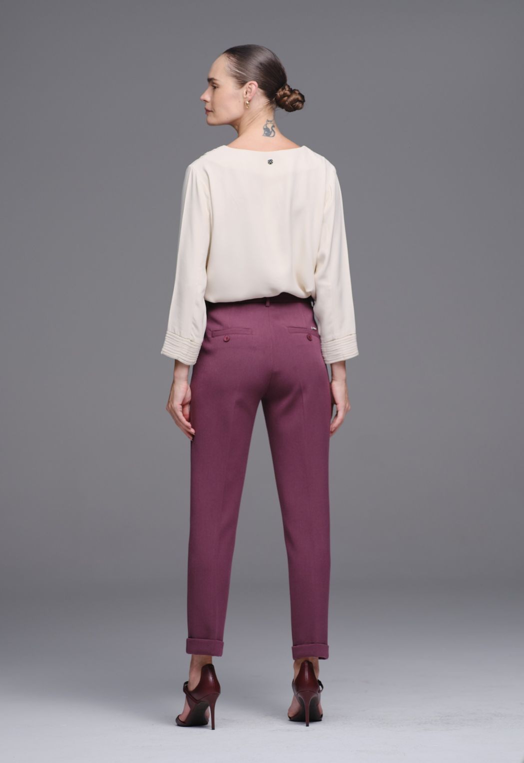 Blusa Crepe Areia Lara