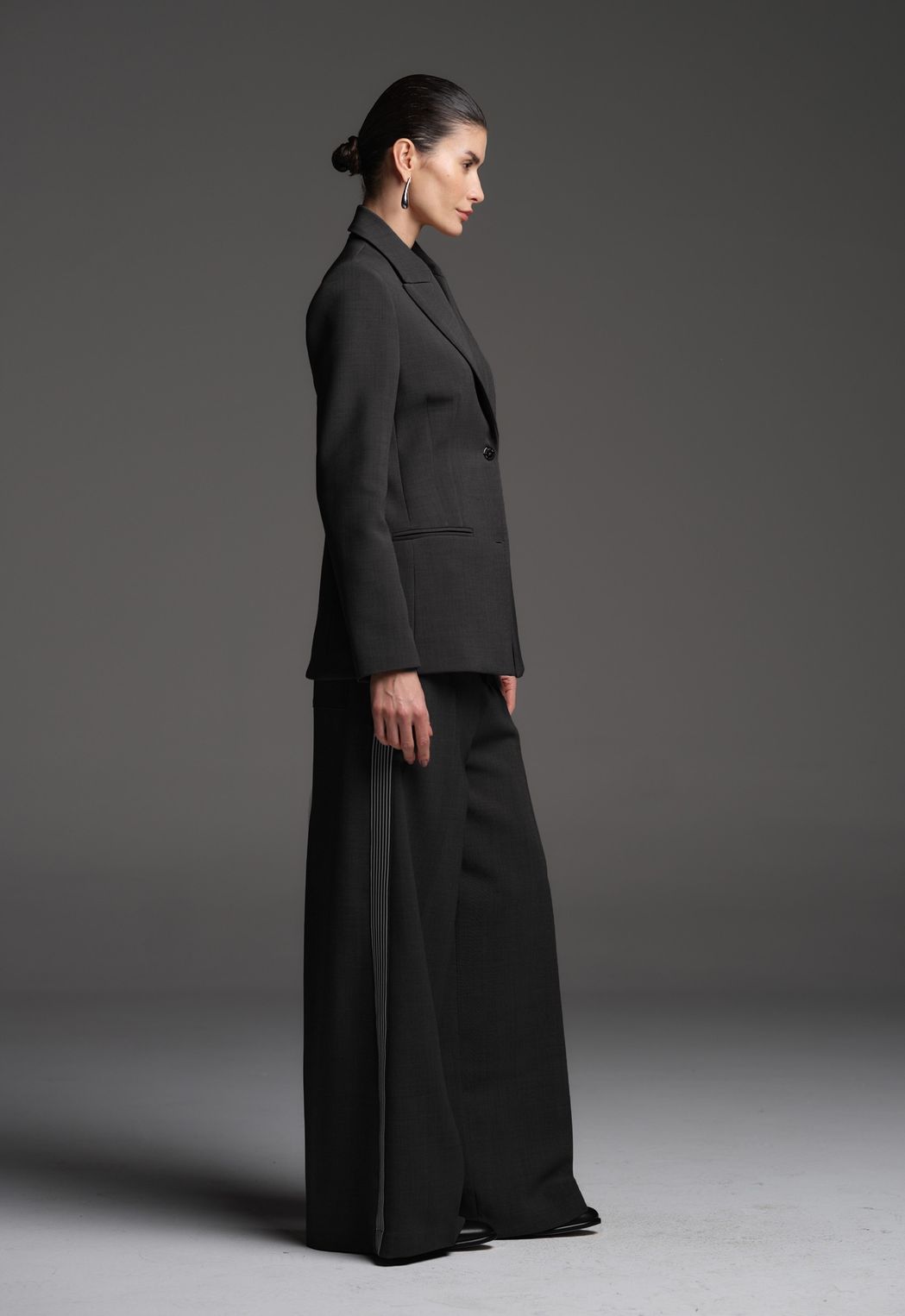 Calça Ampla Chumbo Meghan