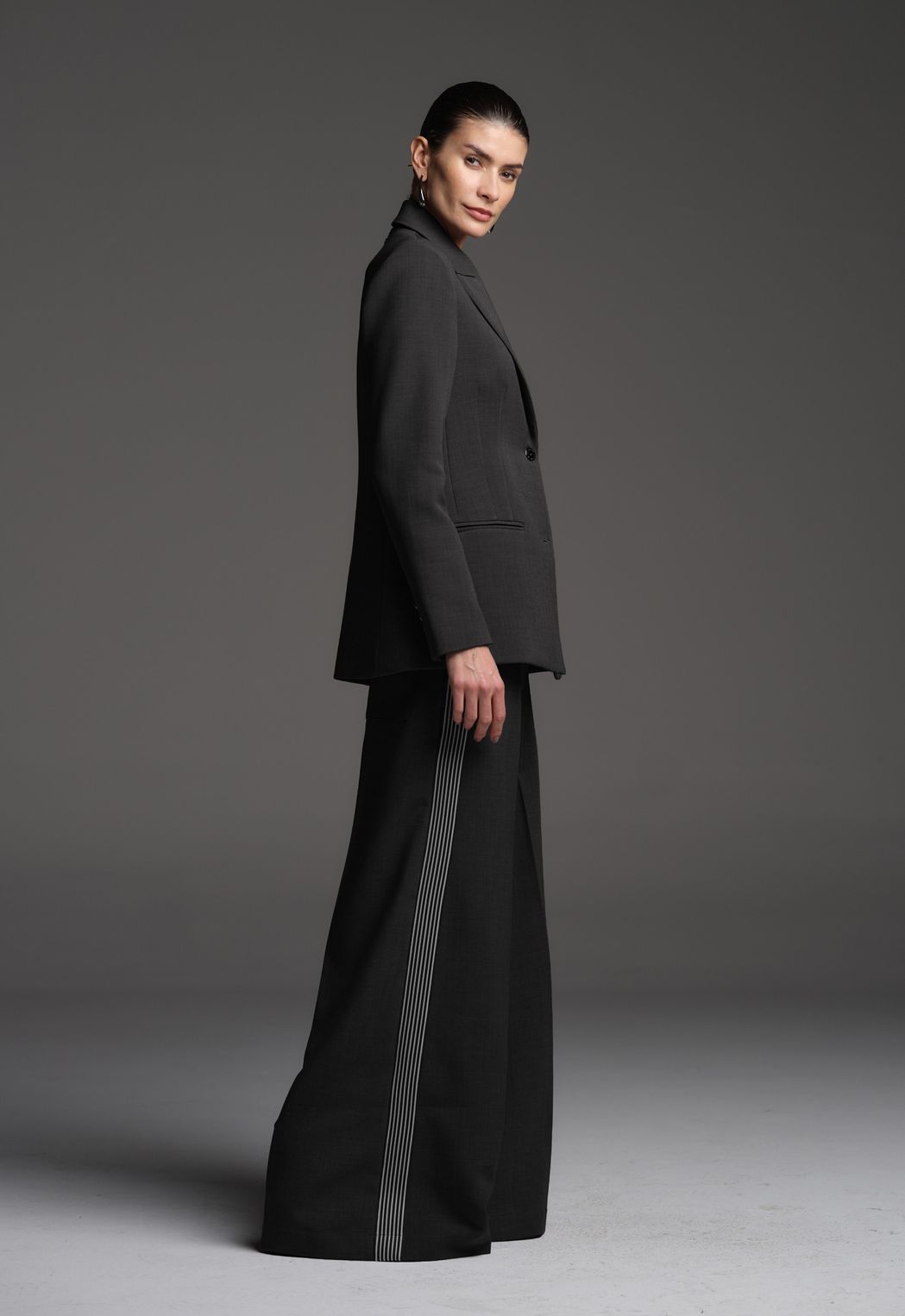 Calça Ampla Chumbo Meghan
