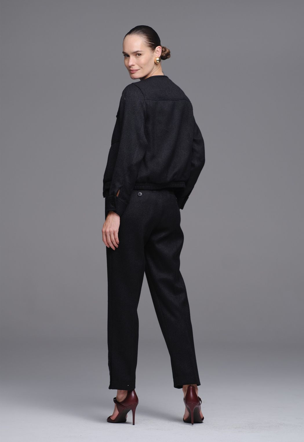Calça Tweed Preto Natalia