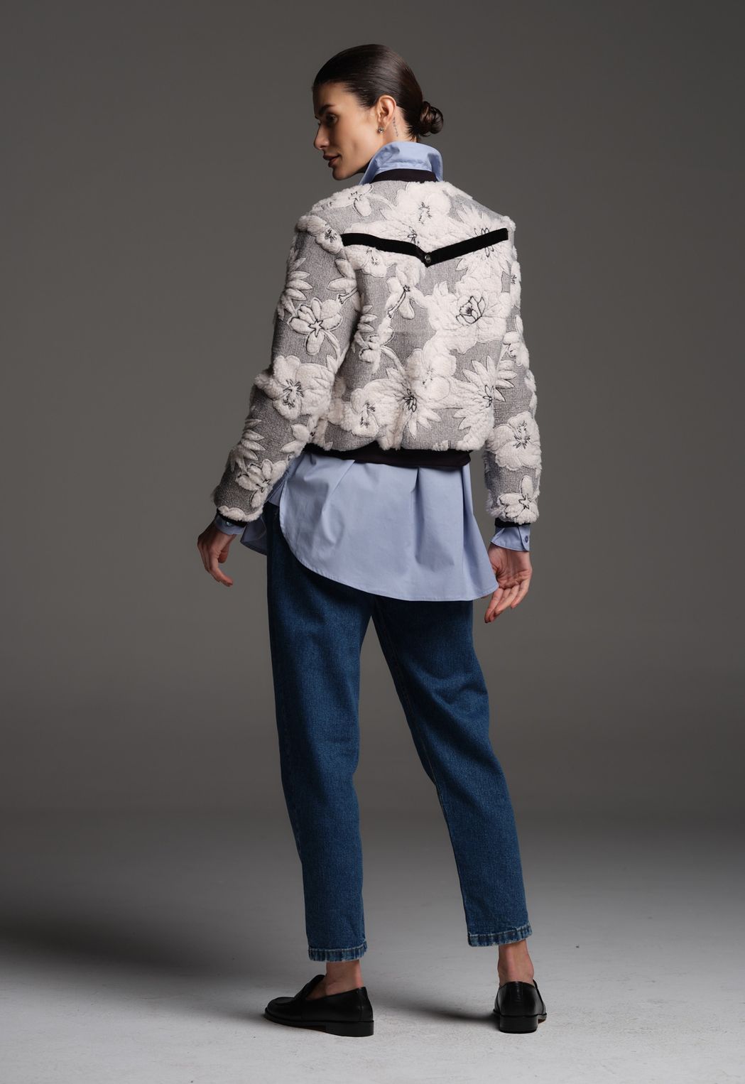 Jaqueta Bomber Com Bordado Off White Eva