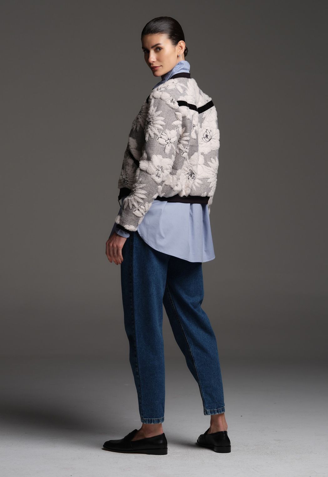 Jaqueta Bomber Com Bordado Off White Eva