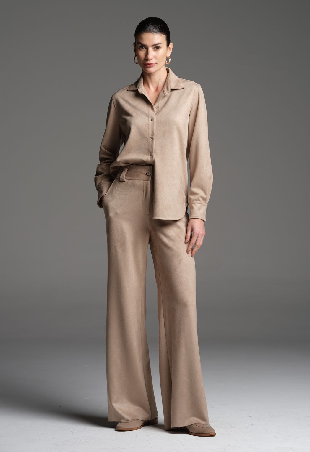 Camisa Suede Fendi Julia