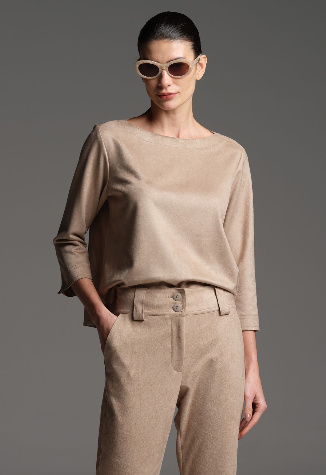 Blusa Suede Fendi Julia