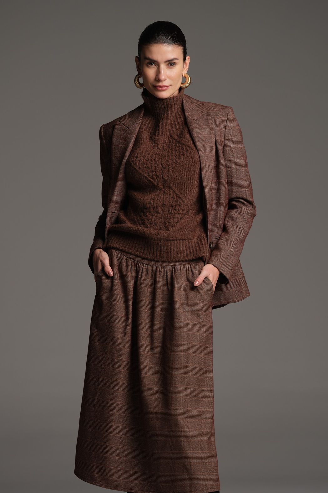 Blazer Xadrez Príncipe de Gales Elza