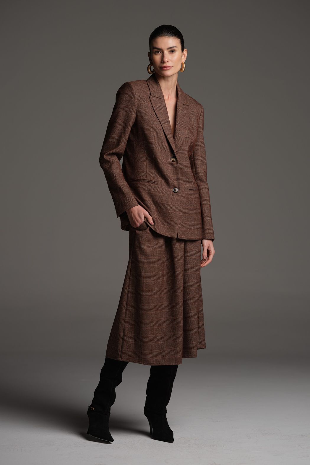 Blazer Xadrez Príncipe de Gales Elza