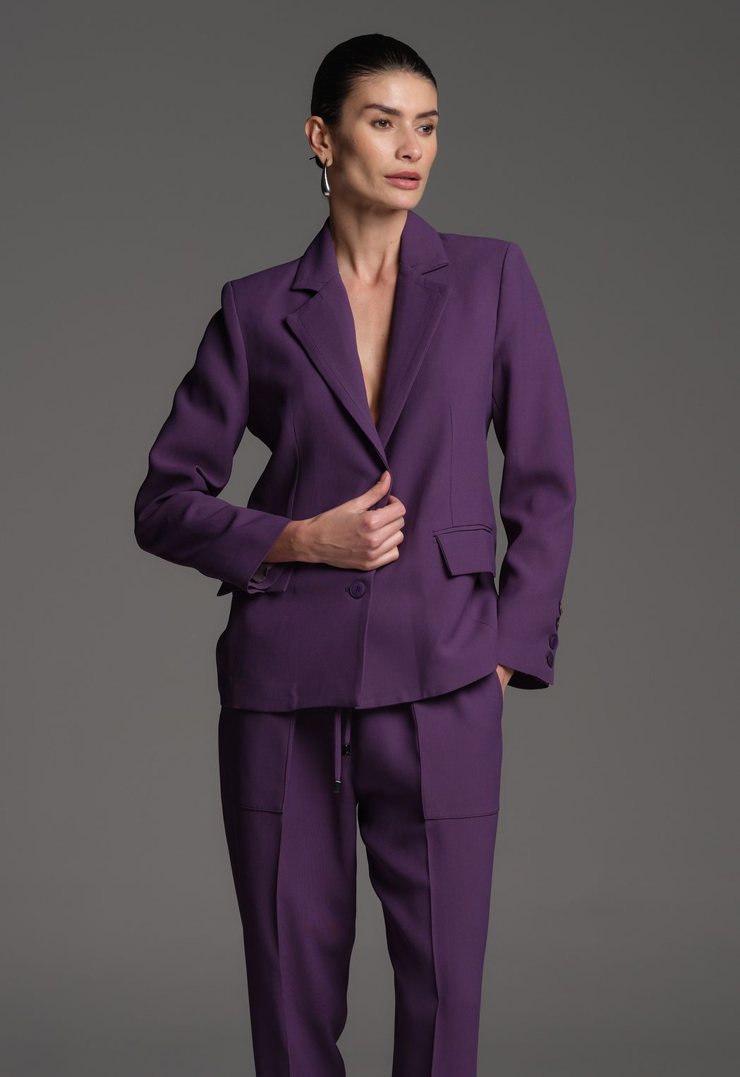 Blazer Crepe Patou Figo Eva