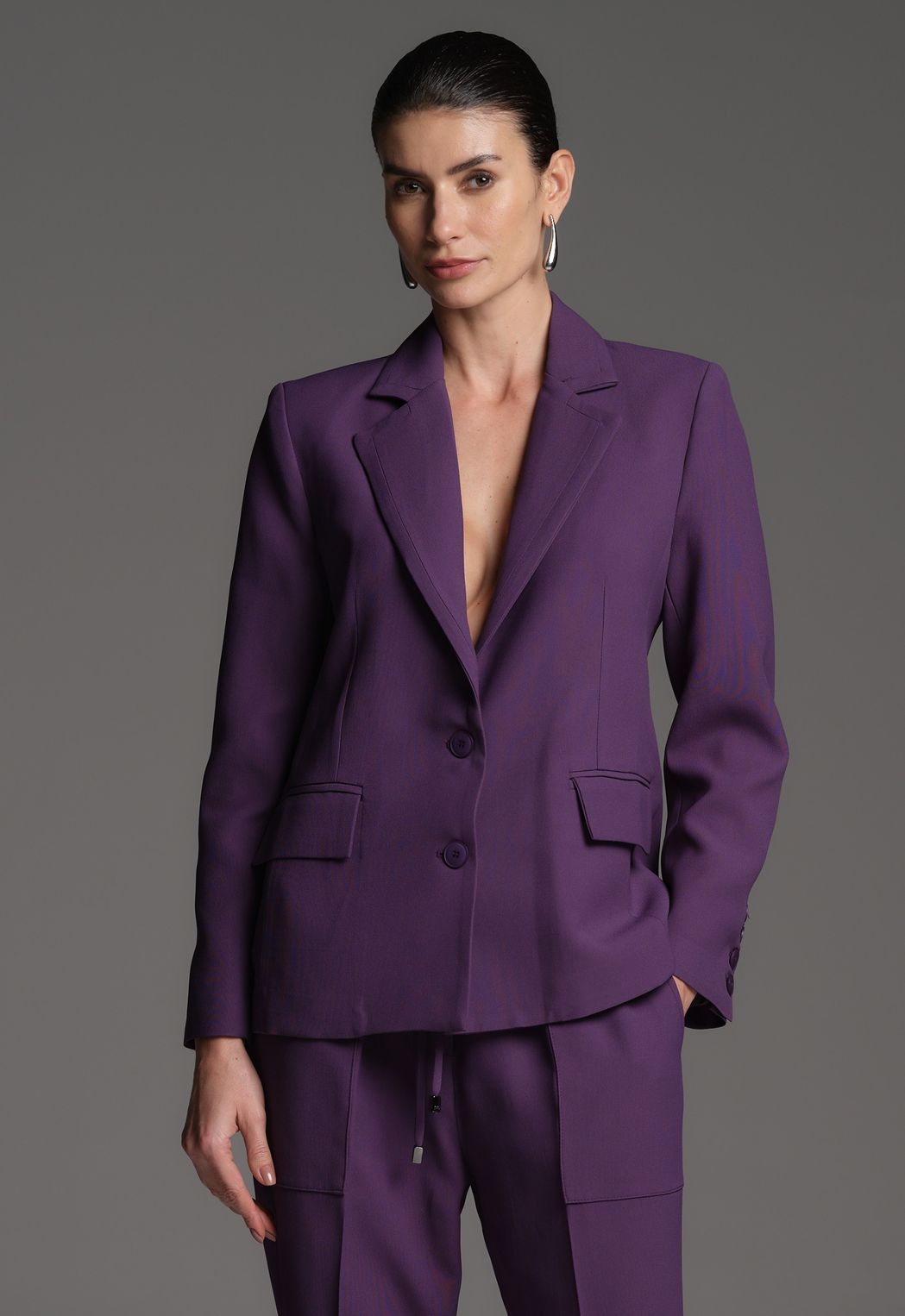 Blazer Crepe Patou Figo Eva