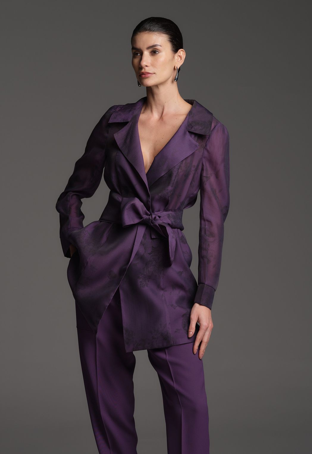 Trench Coat Organza Figo Kate