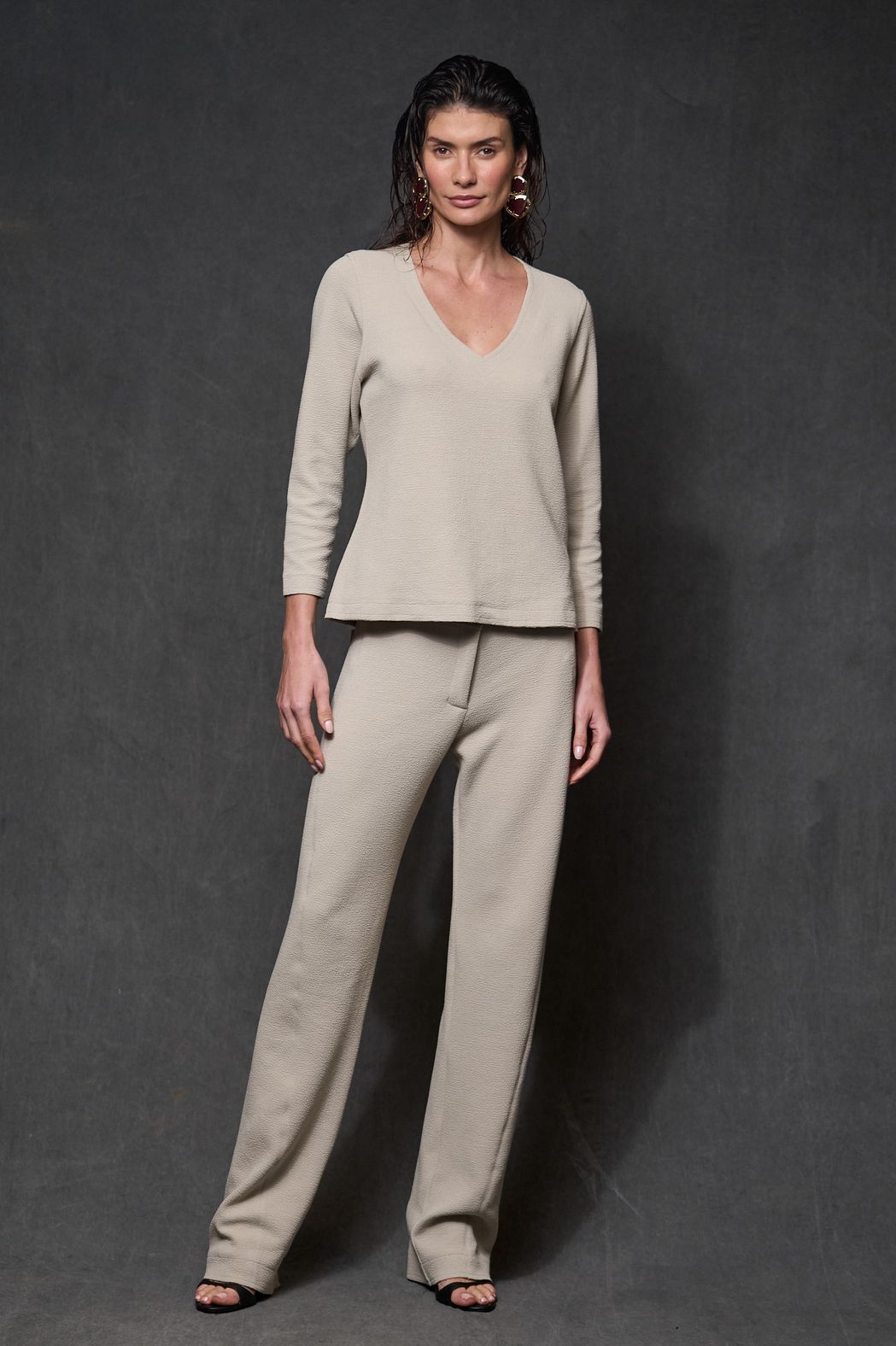 Blusa Malha Boucle Gelo Eloá