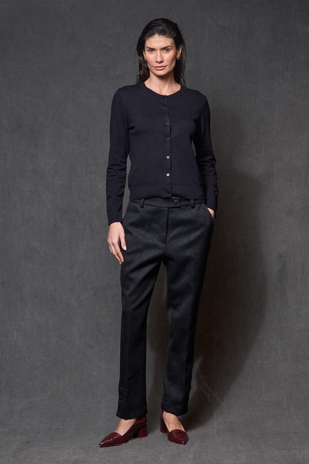 Cardigan Trico Preto Bella