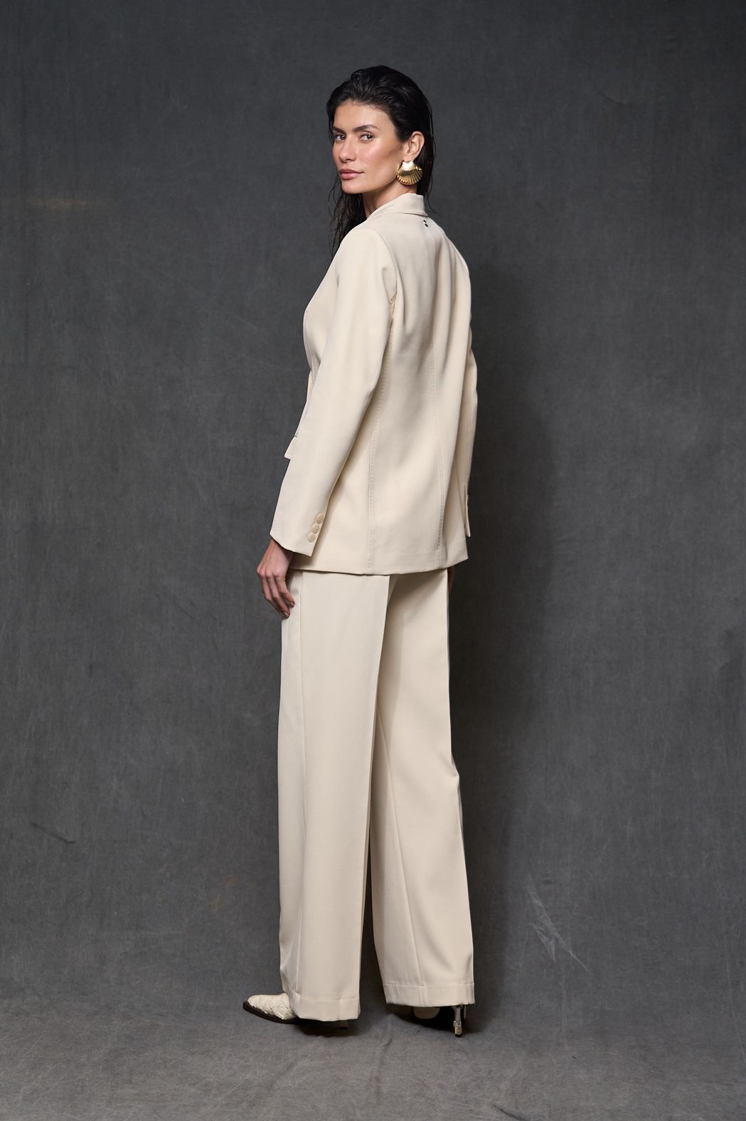 Blazer Alfaiataria Areia Kiara