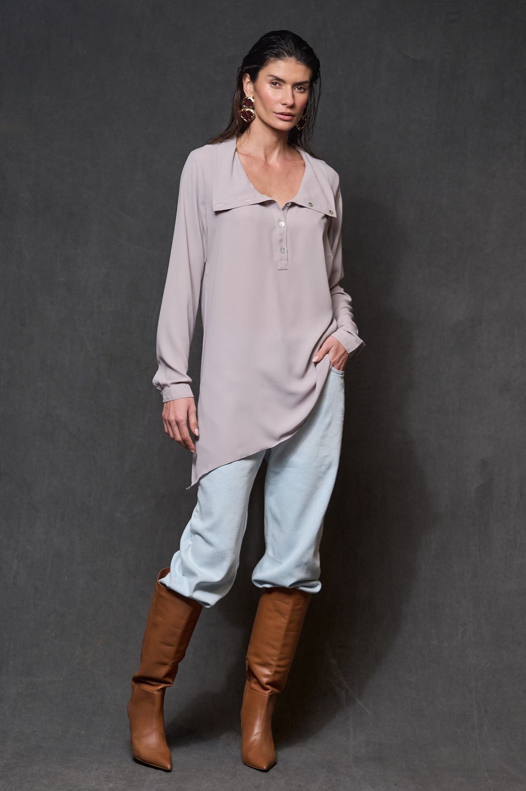 Blusa Gola Polo Fendi Eva