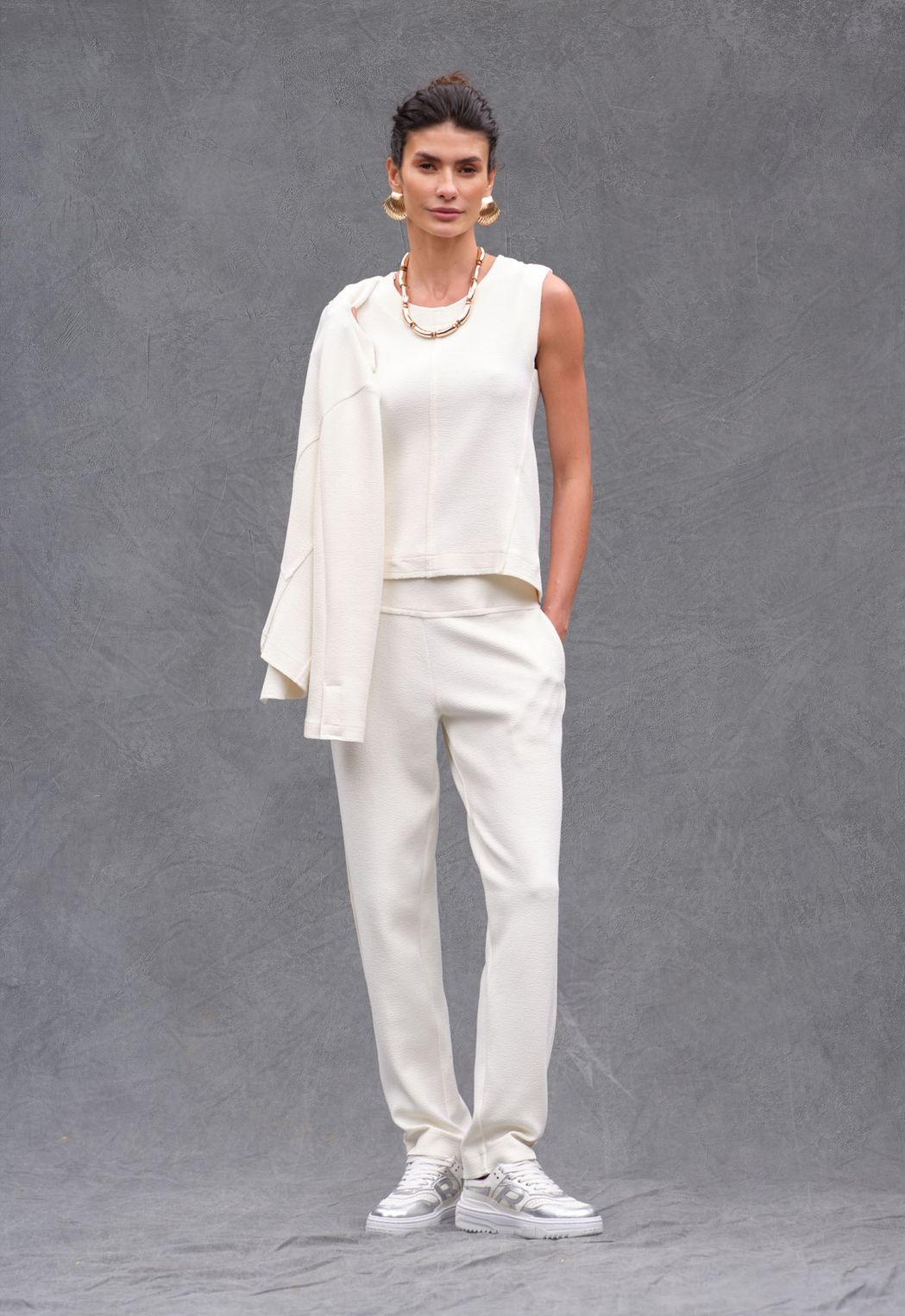 Calça Boucle Off White Filipa