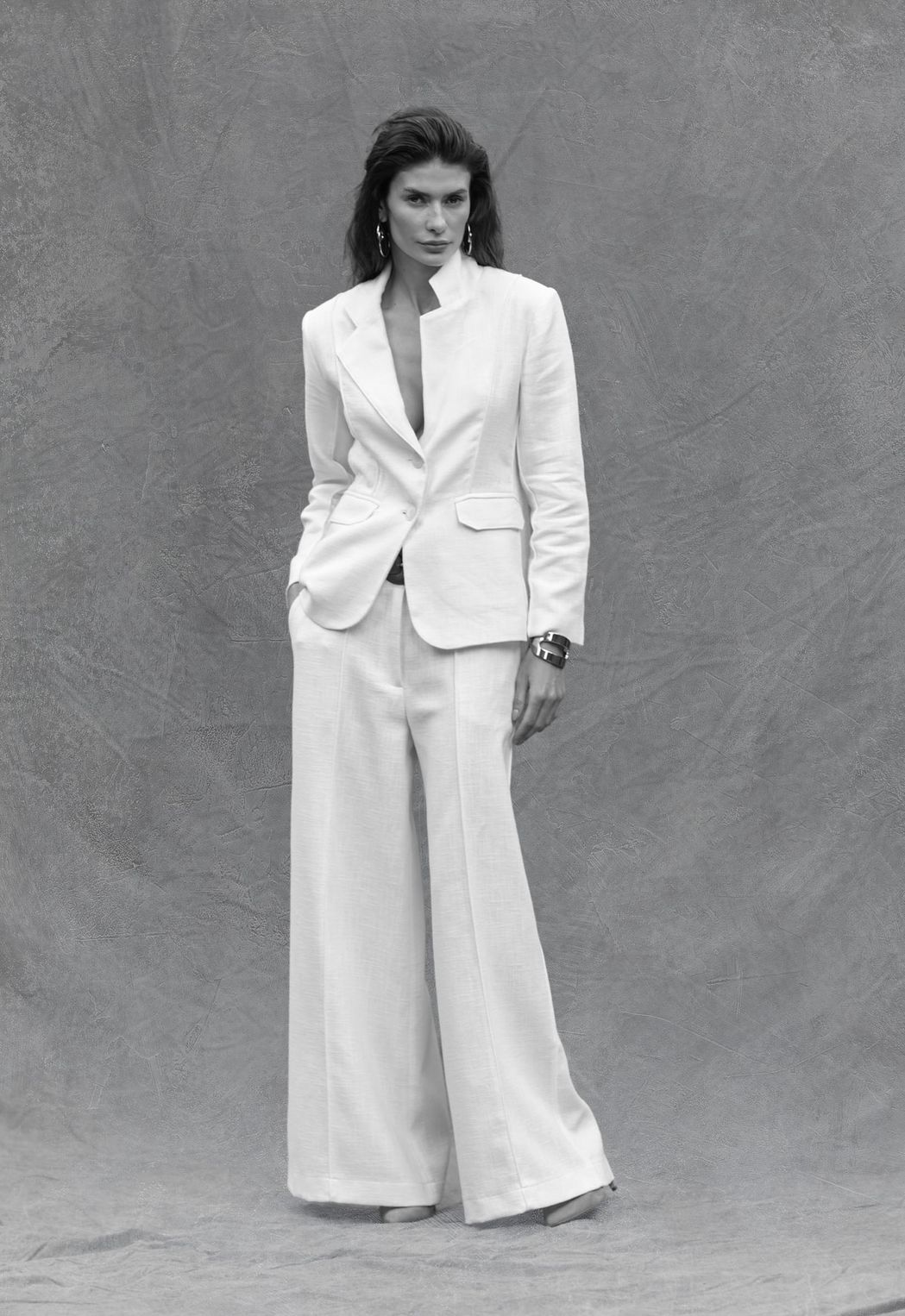 Blazer Rami de Algodão Off White Vitória