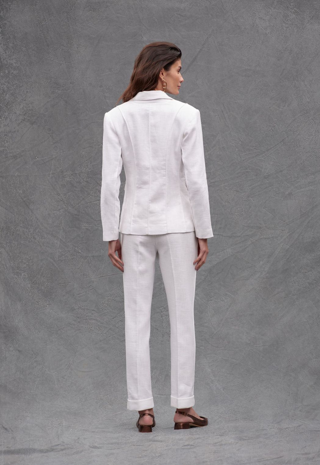 Calça Rami de Algodão Off White Vitória