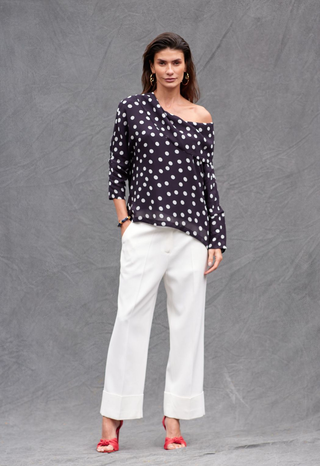 Blusa Degagê Poá Lucia