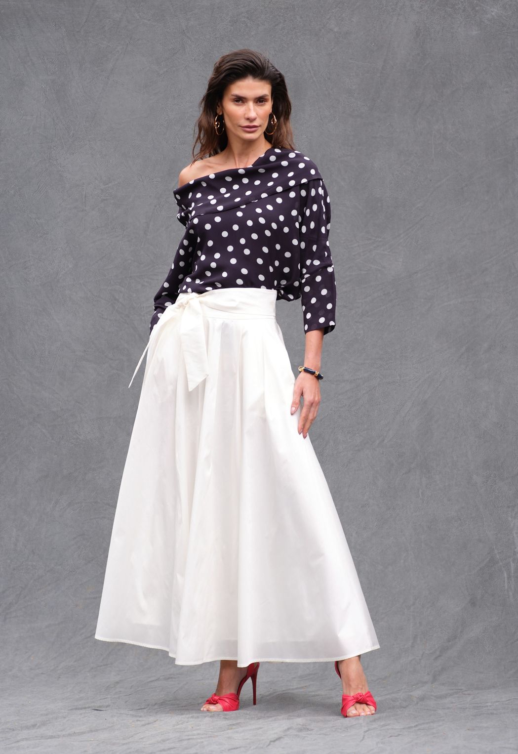 Blusa Degagê Poá Lucia