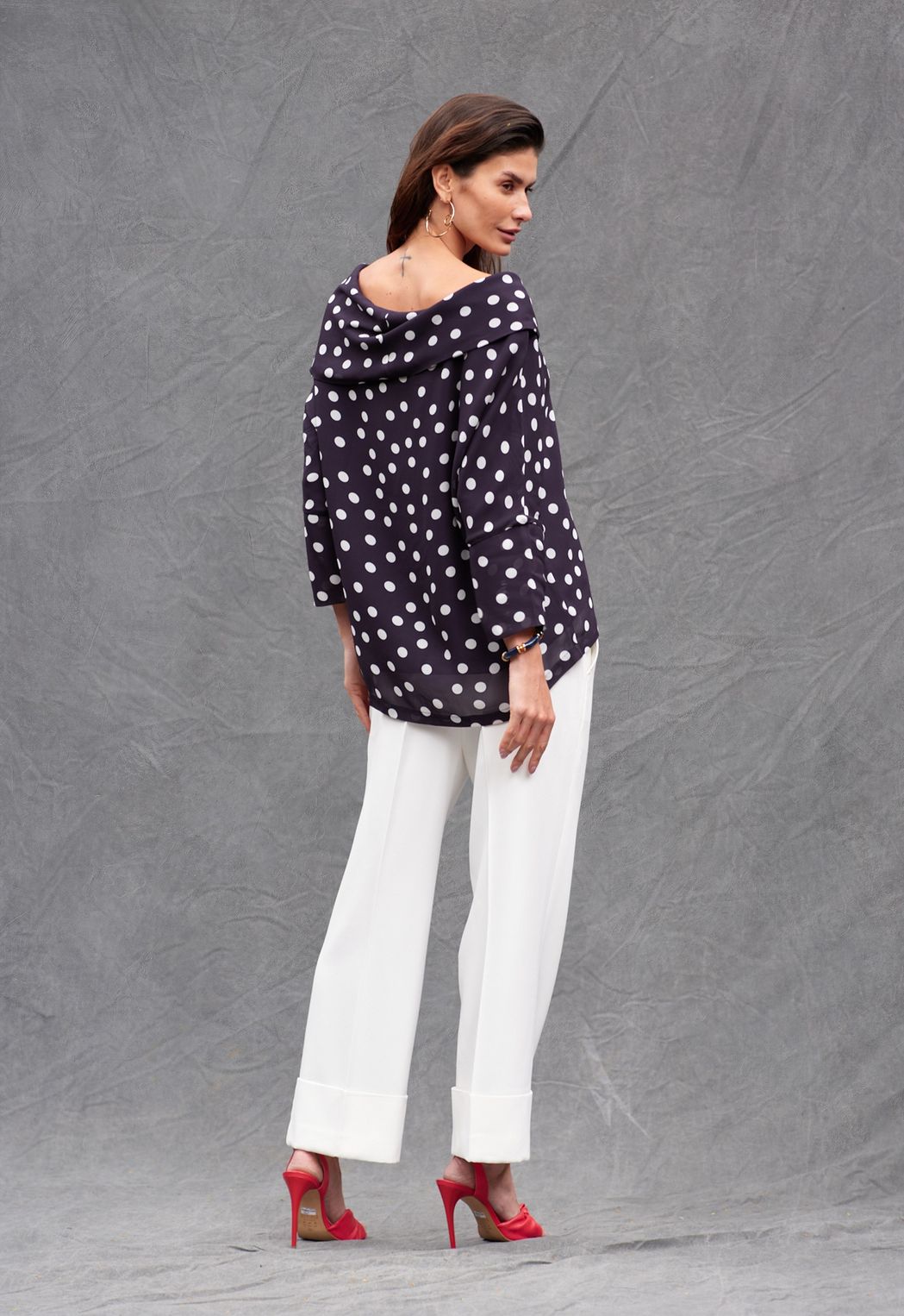 Blusa Degagê Poá Lucia