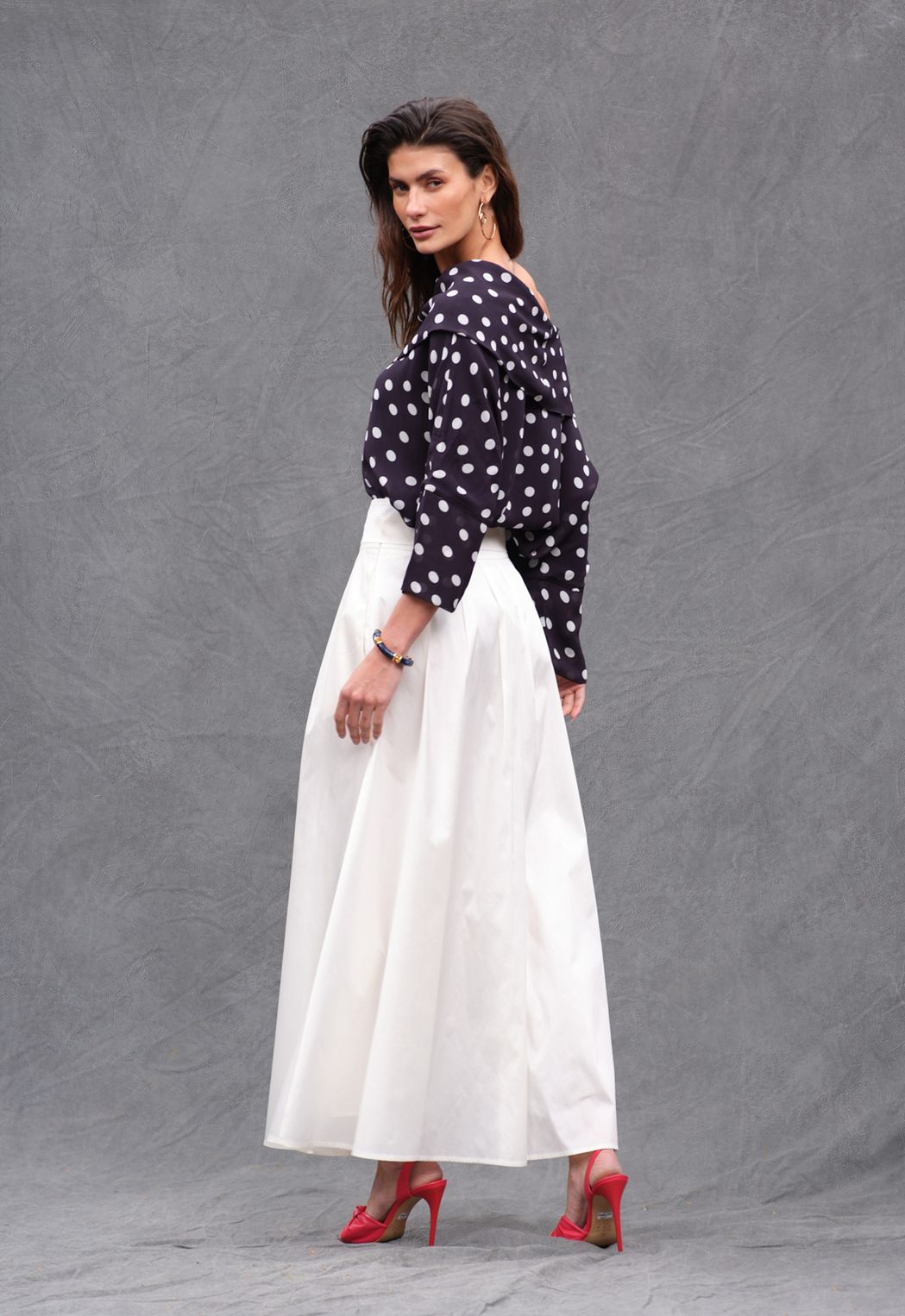 Blusa Degagê Poá Lucia