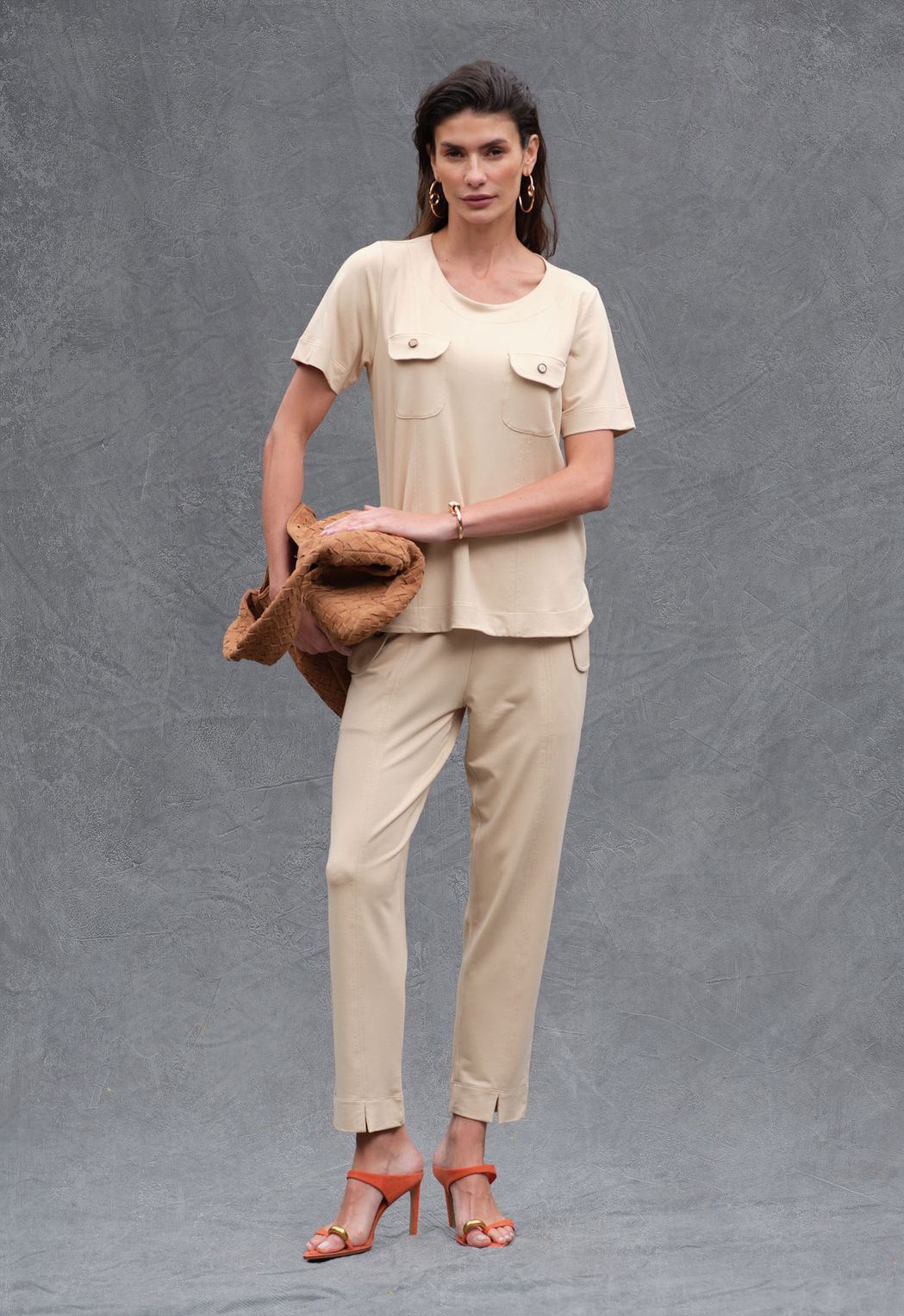 Conjunto Moletinho Marfim Selena