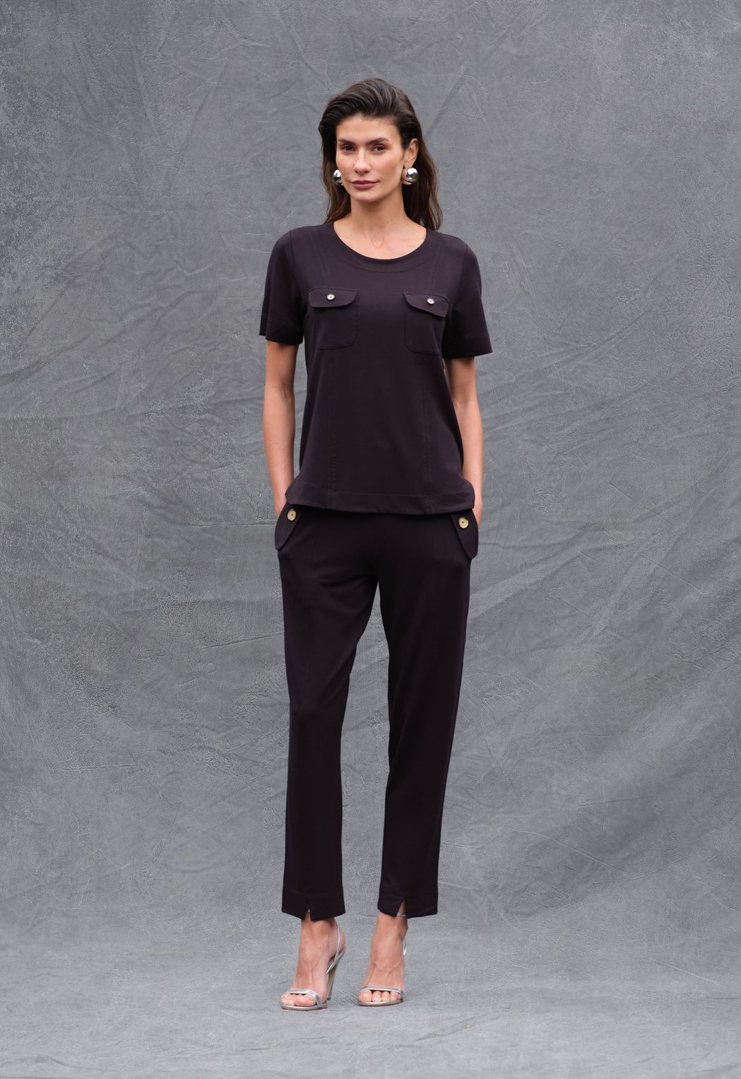 Conjunto Moletinho Preto Selena