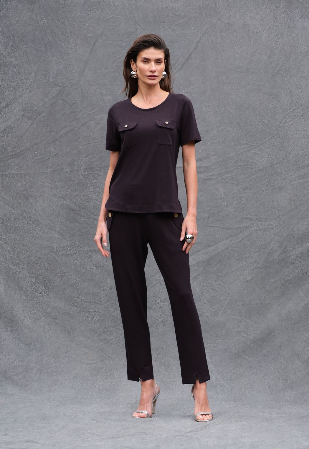 Conjunto Moletinho Preto Selena