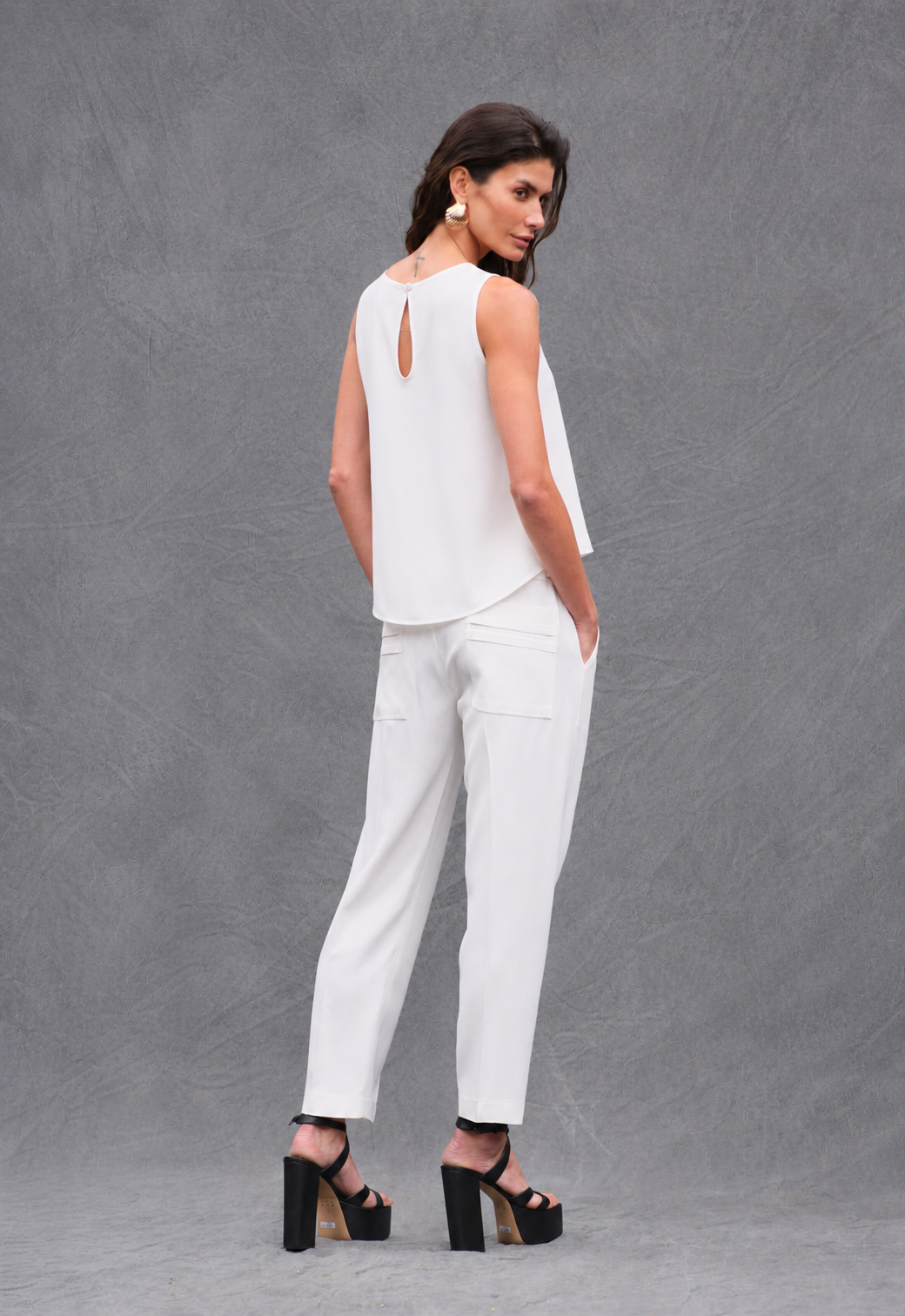 Regata Crepe Off White Lavinia