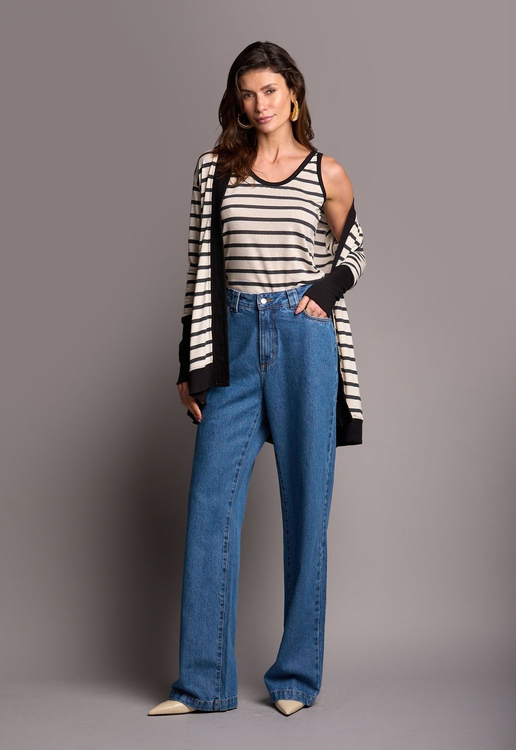 Twin Set Malha Listrado Adriana