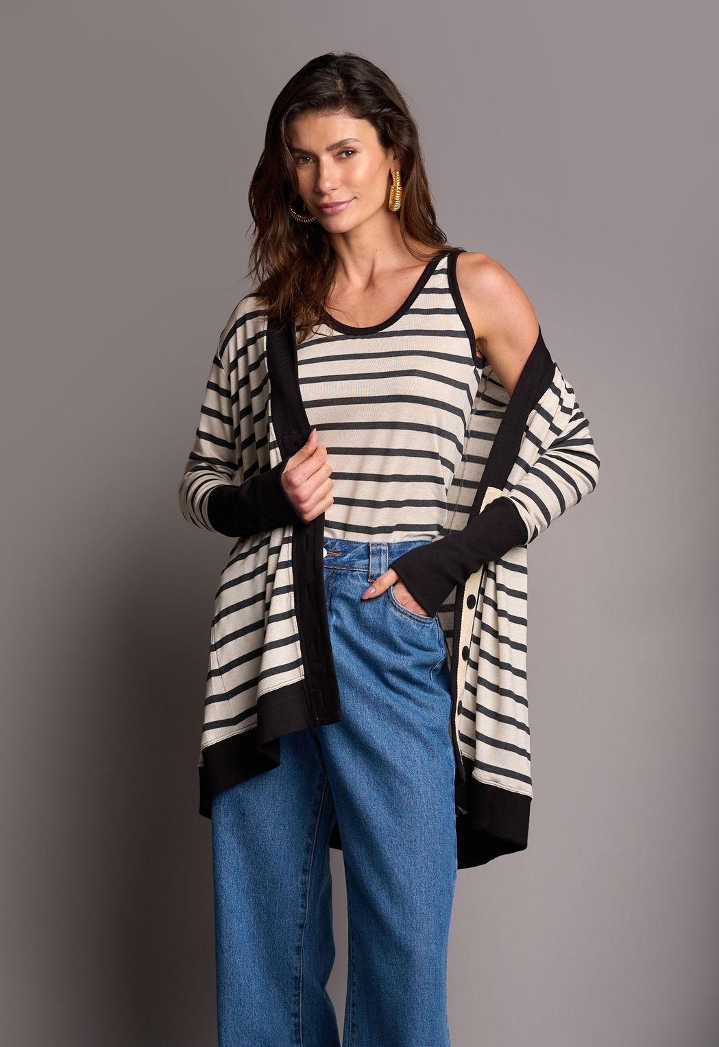 Twin Set Malha Listrado Adriana