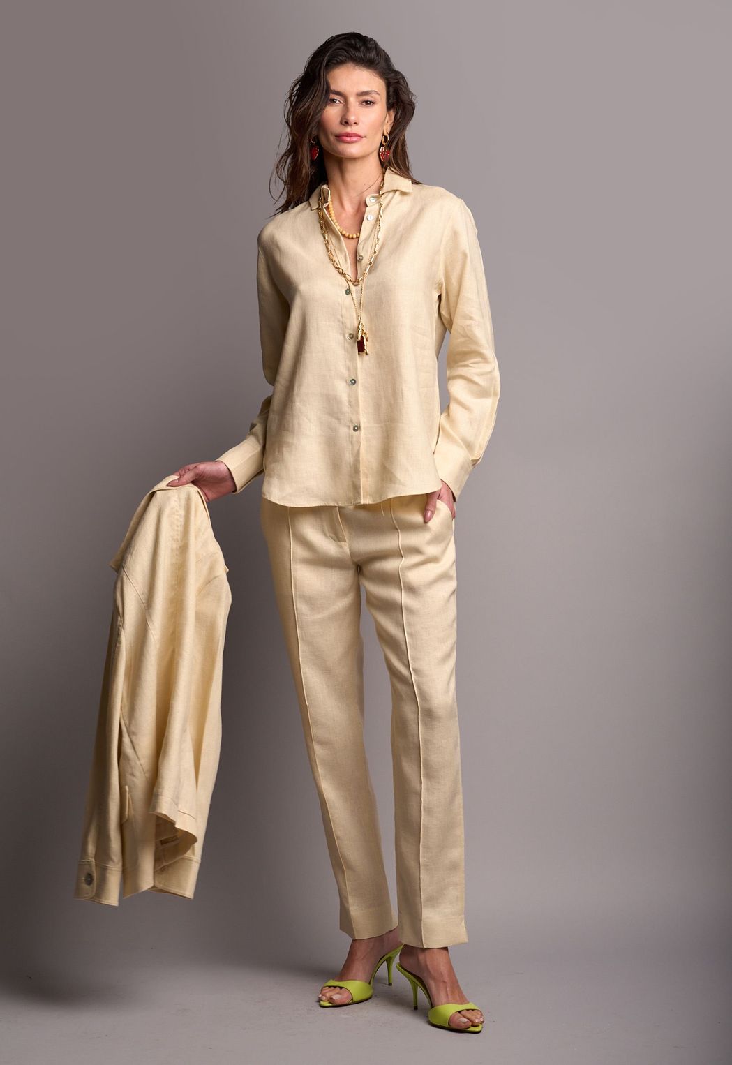 Camisa Alfaiataria Linho Helena