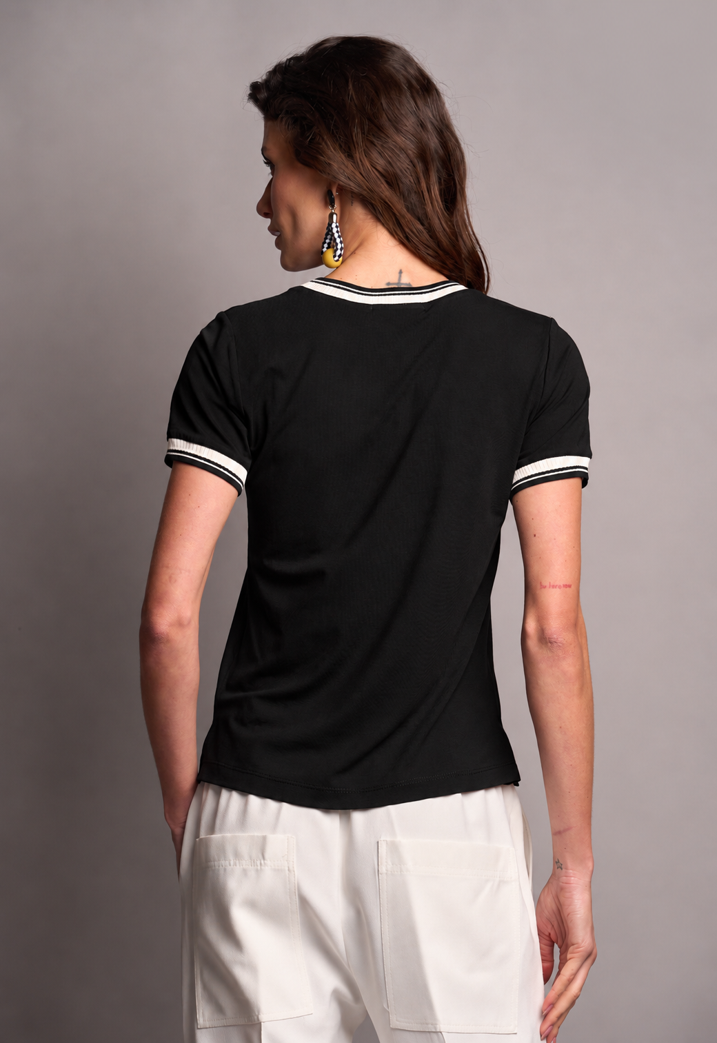 Blusa Malha Preto Angelina