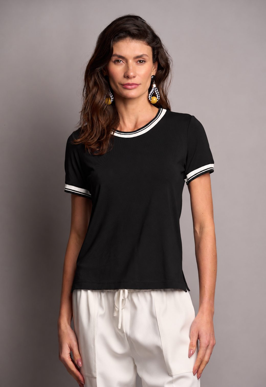 Blusa Malha Preto Angelina