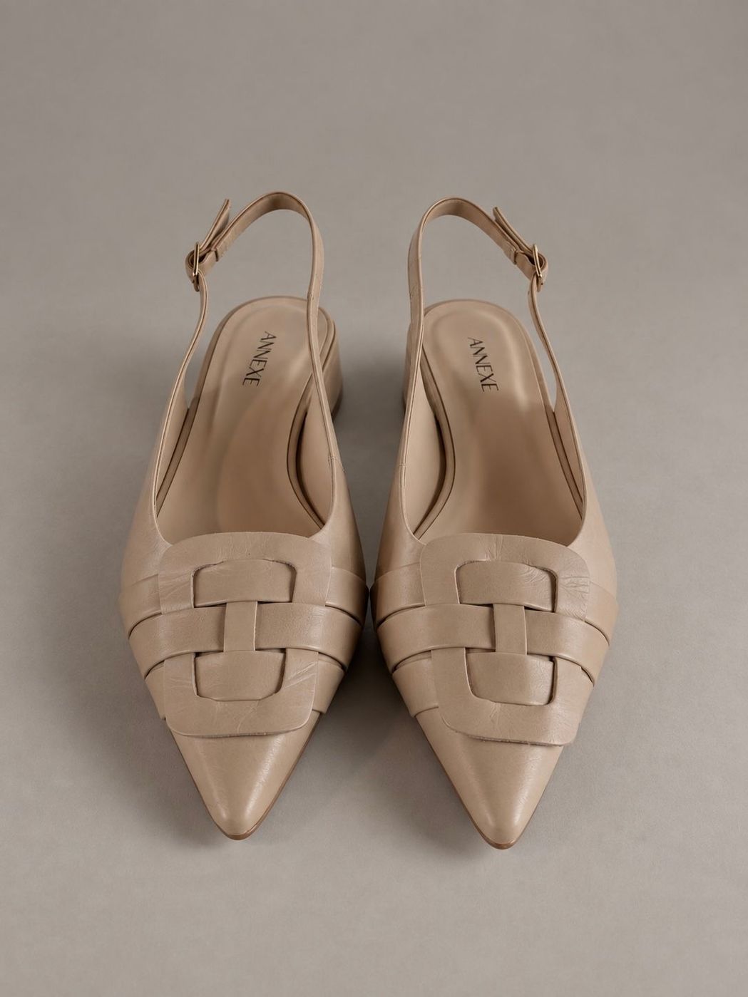 Sapatilha Slingback Marfim Laura