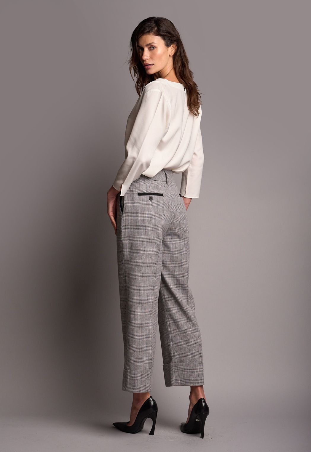 Calça Barra Italiana Xadrez Roberta