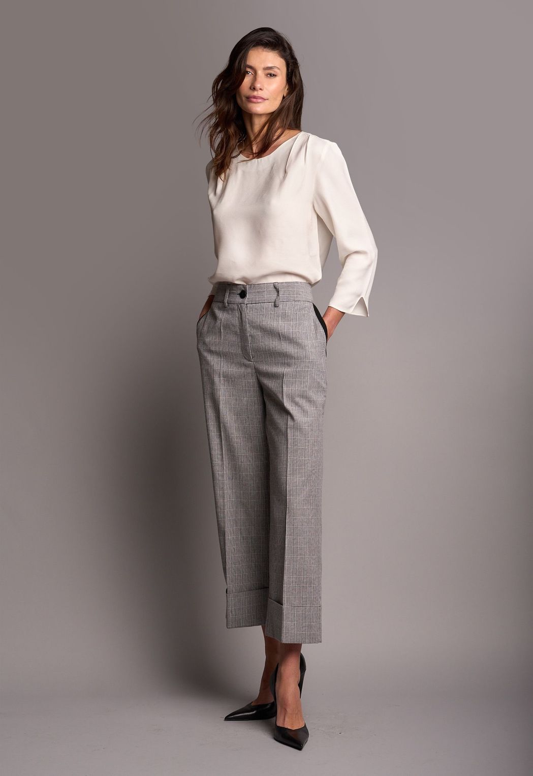 Calça Barra Italiana Xadrez Roberta