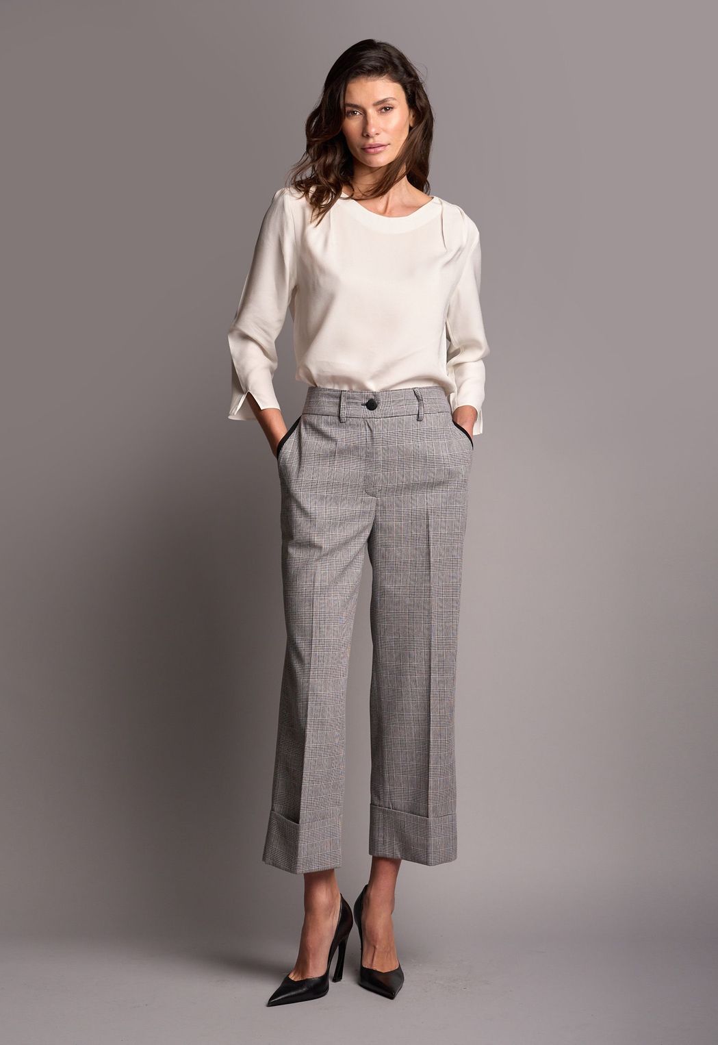 Calça Barra Italiana Xadrez Roberta