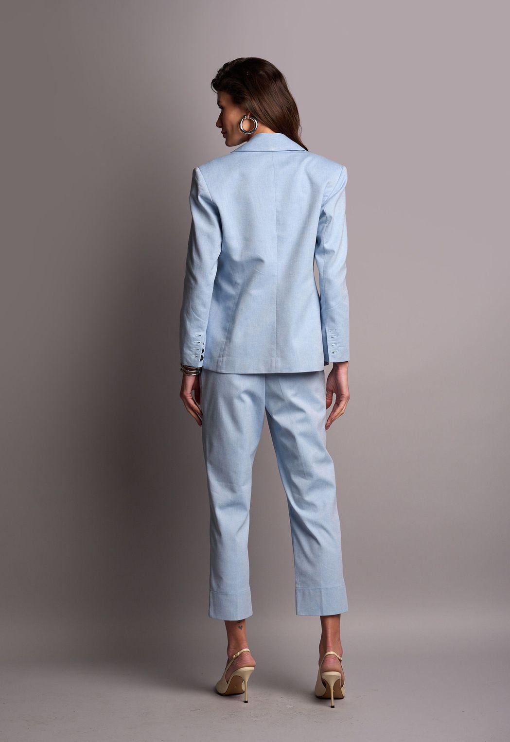 Blazer Algodão Azul Alessandra CB
