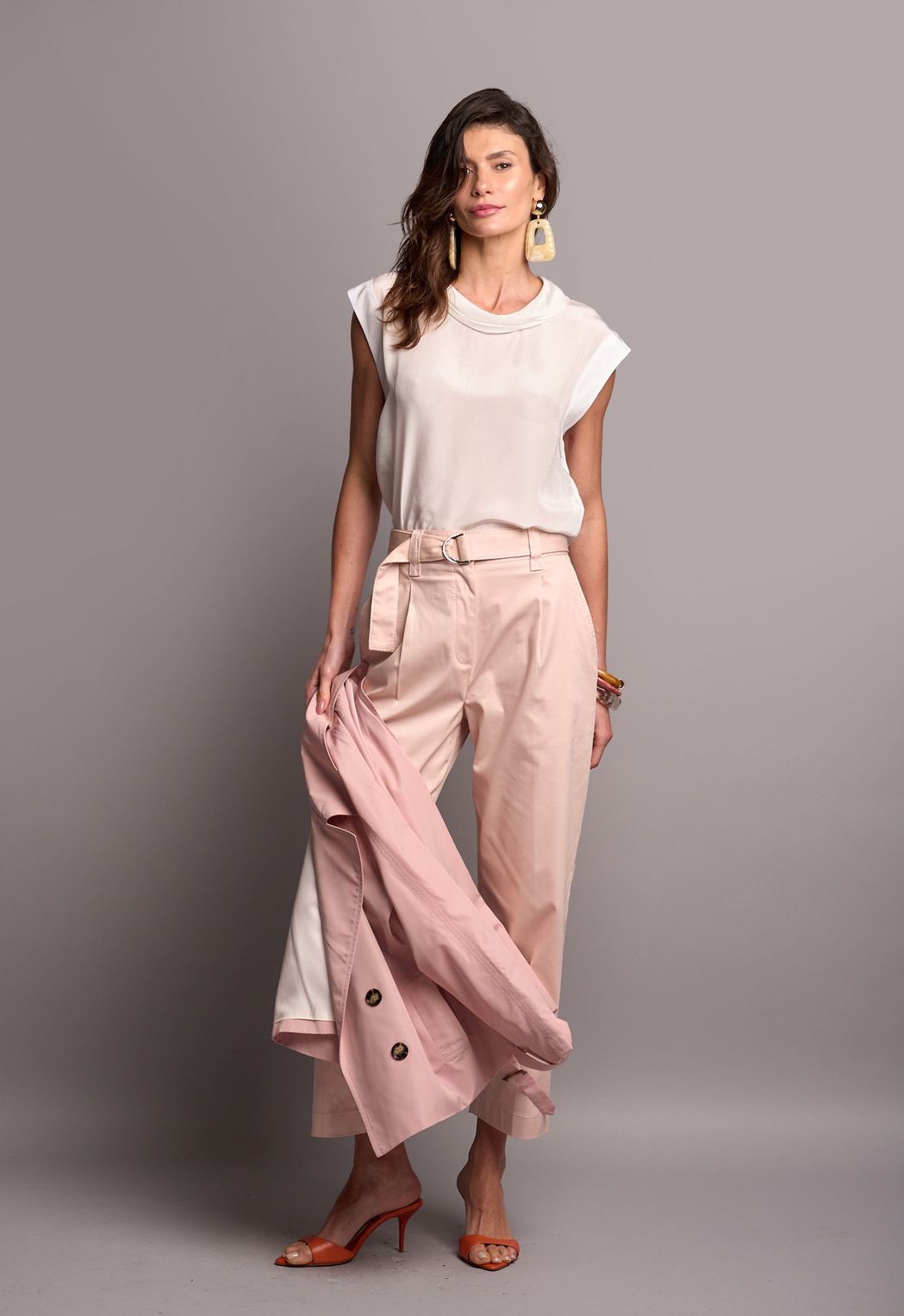 Blusa Crepe Off White Catarina CB