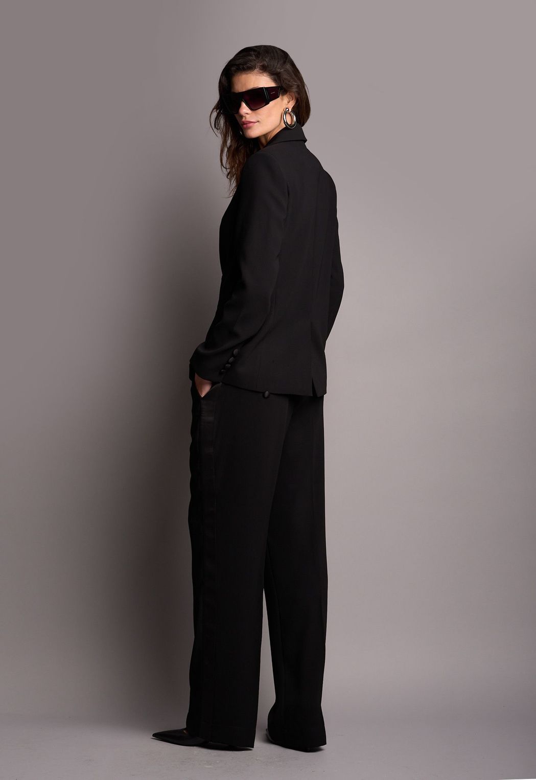 Blazer Crepe Preto Antonella CB