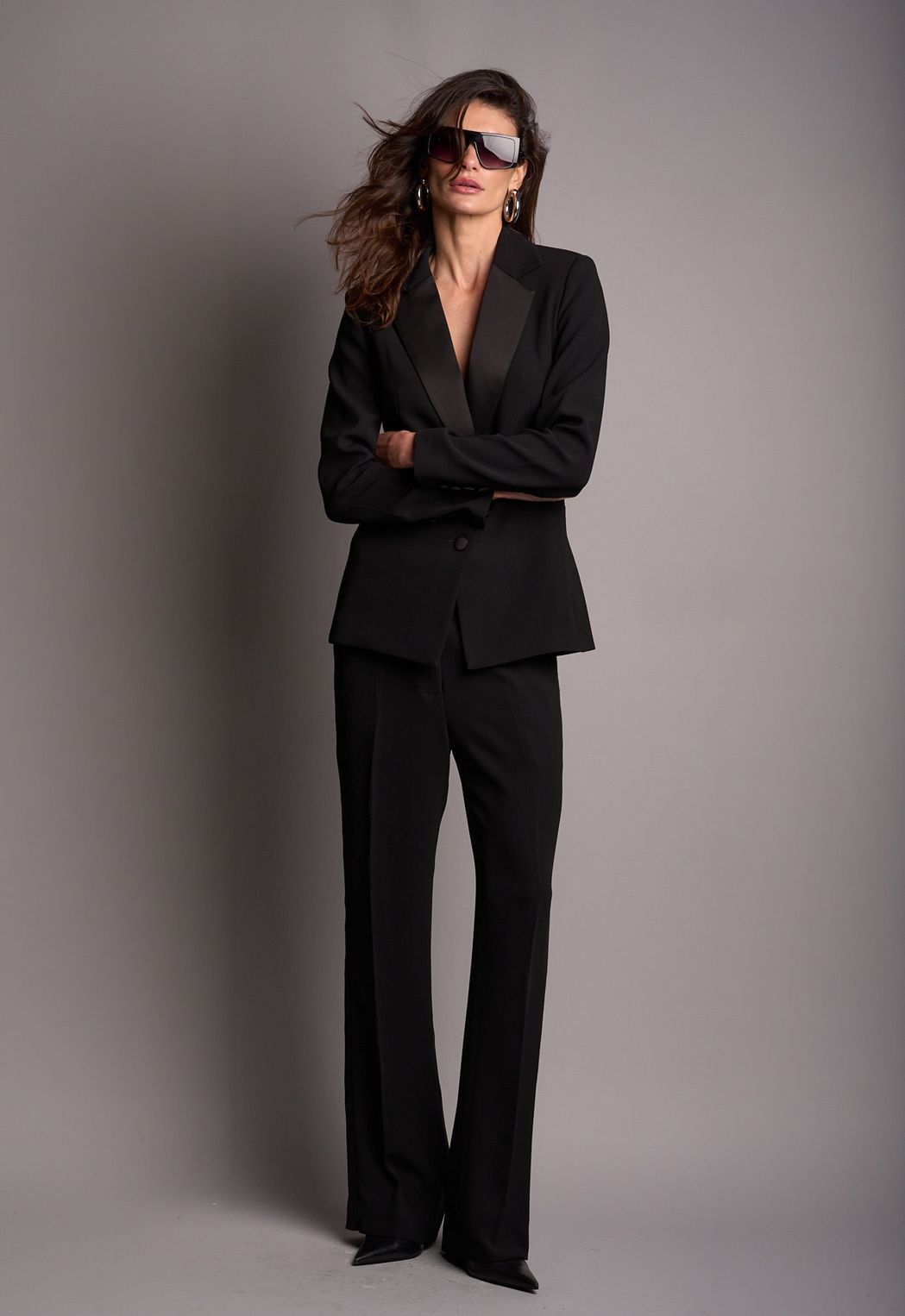 Blazer Crepe Preto Antonella CB