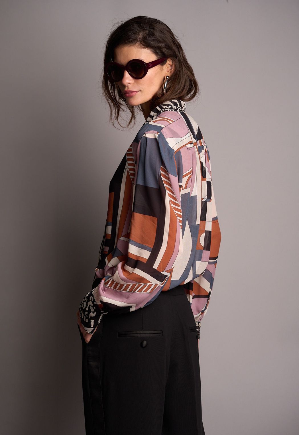 Camisa Crepe Estampado Fabienne CB - ScarfMe