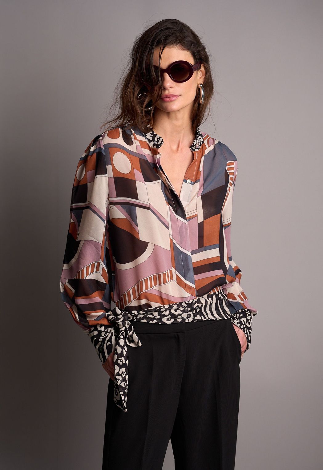 Camisa Crepe Estampado Fabienne CB - ScarfMe