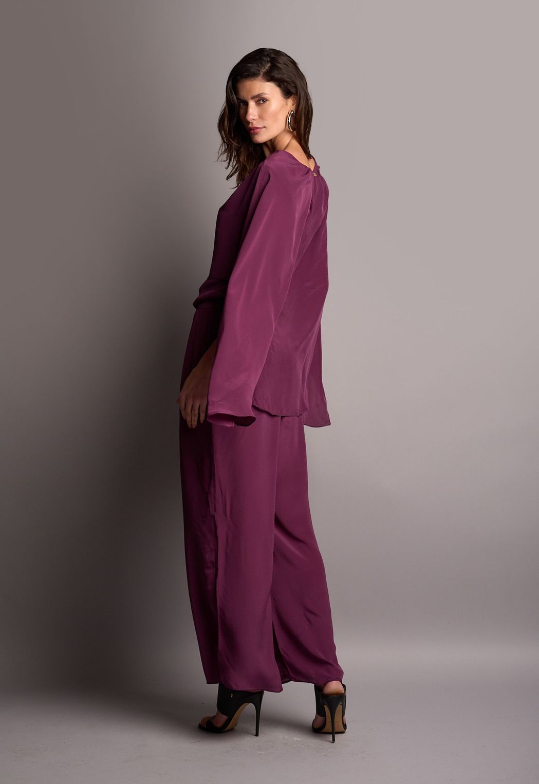 Blusa Acetinada Uva Francesca CB