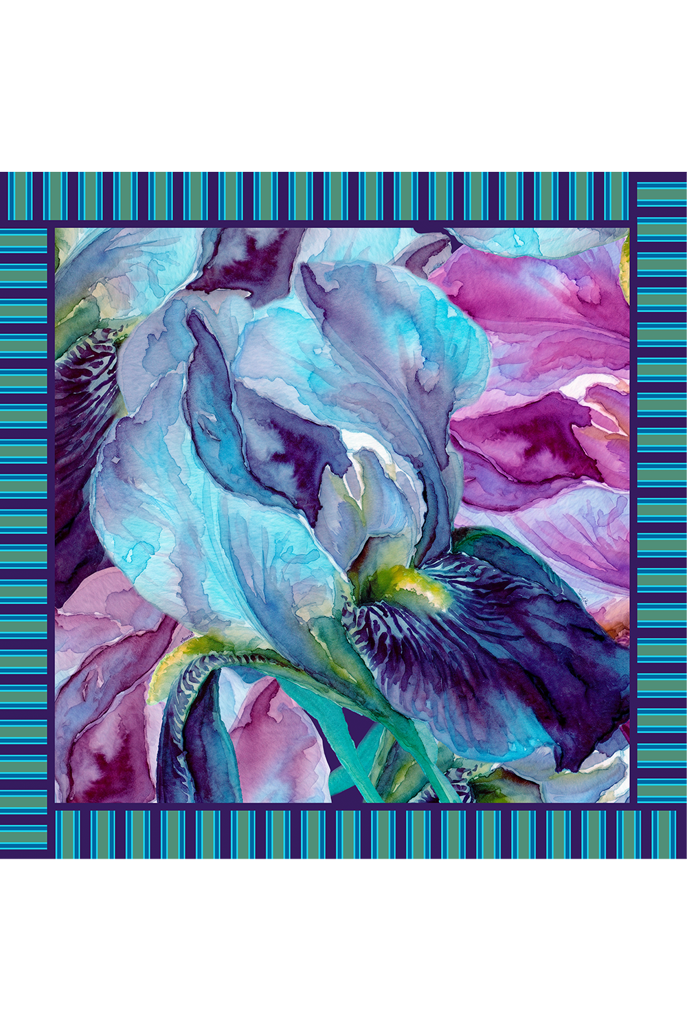 Lenço Cetim de Seda Iris CB - Scarf Me